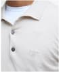 Men's Barbour Buston Short Sleeve Knitted Polo Shirt - Antique White