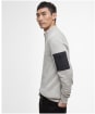 Men's Barbour International Blades Cotton Half Zip Jumper - Mist