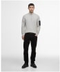 Men's Barbour International Blades Cotton Half Zip Jumper - Mist