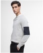 Men's Barbour International Blades Cotton Crew Neck Jumper - Mist