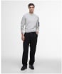 Men's Barbour International Blades Cotton Crew Neck Jumper - Mist