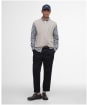 Men's Barbour Navar Knitted Vest - Washed Stone