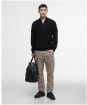 Men's Barbour International Dune Funnel Neck Jumper - Black