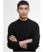 Men's Barbour International Dune Crew Neck Jumper - Black