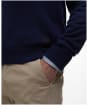 Men's Barbour Bayfield Knitted Crew Jumper - Navy