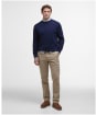 Men's Barbour Bayfield Knitted Crew Jumper - Navy