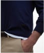 Men's Barbour Bayfield Knitted Half Zip Jumper - Navy