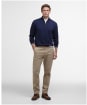 Men's Barbour Bayfield Knitted Half Zip Jumper - Navy