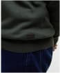 Men's Barbour Bayfield Knitted Half Zip Jumper - Mid Olive