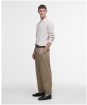 Men's Barbour Holt Waffle Knitted Polo Shirt - Mist