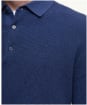 Men's Barbour Holt Waffle Knitted Polo Shirt - Oceana