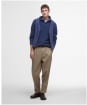 Men's Barbour Holt Waffle Knitted Polo Shirt - Oceana