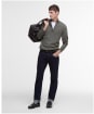 Men's Barbour Cotton Tainsbury Half Zip Sweater - Olive