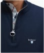 Men's Barbour Lingwood Compact Cotton Half Zip Sweater - Navy