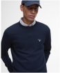 Men's Barbour Lingwood Compact Cotton Crew Sweater - Navy