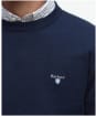 Men's Barbour Lingwood Compact Cotton Crew Sweater - Navy