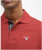 Men's Barbour Tartan Pique Polo Shirt - Red Spice