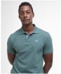 Men's Barbour Tartan Pique Polo Shirt - Vintage Teal
