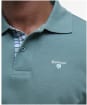 Men's Barbour Tartan Pique Polo Shirt - Vintage Teal