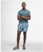 Men's Barbour Tartan Pique Polo Shirt - Vintage Teal