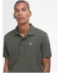Men's Barbour Sports Polo 215G - Uniform Green