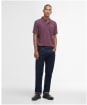 Men's Barbour Sports Polo 215G - Burnt Heather