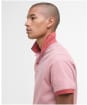Men's Barbour Sports Polo Mix Shirt - Red Spice