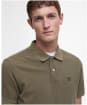 Men's Barbour Washed Sports Polo Shirt - Light Sage