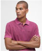 Men's Barbour Washed Sports Polo Shirt - Washed Raspberry