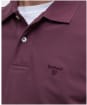 Men's Barbour Washed Sports Polo Shirt - Burnt Heather