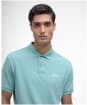 Men's Barbour International Essential Polo - Granite Green