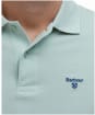 Men's Barbour Lightweight Short Sleeve Sports Cotton Polo Shirt - Pale Apple