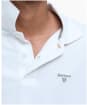 Men's Barbour Lightweight Short Sleeve Sports Cotton Polo Shirt - Whisper White