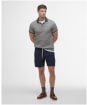 Men's Barbour Shell Printed Short Sleeve Cotton Polo Shirt - Uniform Green