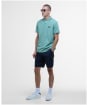 Men's Barbour International Evan Tipped Polo Shirt - Granite Green
