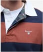 Men's Barbour Broome Rugby Shirt - Navy / Rust