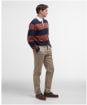 Men's Barbour Broome Rugby Shirt - Navy / Rust