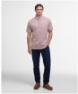 Men's Barbour Heydon Performance Polo Shirt - Dark Rust