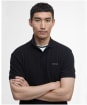 Men's Barbour International Charlie Textured Polo Shirt - Black