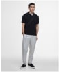 Men's Barbour International Charlie Textured Polo Shirt - Black