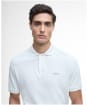 Men's Barbour International Charlie Textured Polo Shirt - Whisper White