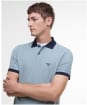 Men's Barbour Lynmouth Tipped Tailored Fit Polo Shirt - Lead