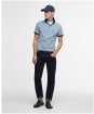 Men's Barbour Lynmouth Tipped Tailored Fit Polo Shirt - Lead