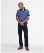 Men's Barbour Lynmouth Tipped Tailored Fit Polo Shirt - Oceana
