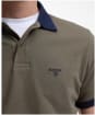 Men's Barbour Lynmouth Tipped Tailored Fit Polo Shirt - Uniform Green