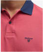 Men's Barbour Lynmouth Tipped Tailored Fit Polo Shirt - Red Spice
