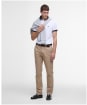 Men's Barbour Lynmouth Tipped Tailored Fit Polo Shirt - White