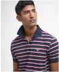 Men's Barbour Ashill Striped Tailored Fit Polo Shirt - Navy