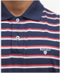 Men's Barbour Ashill Striped Tailored Fit Polo Shirt - Navy