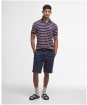 Men's Barbour Ashill Striped Tailored Fit Polo Shirt - Navy